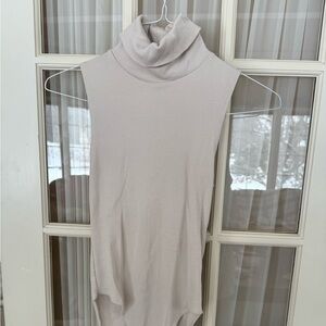 Forever 21 Cream Turtleneck Bodysuit